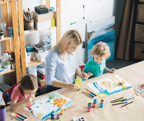 art therapy with kids and teens